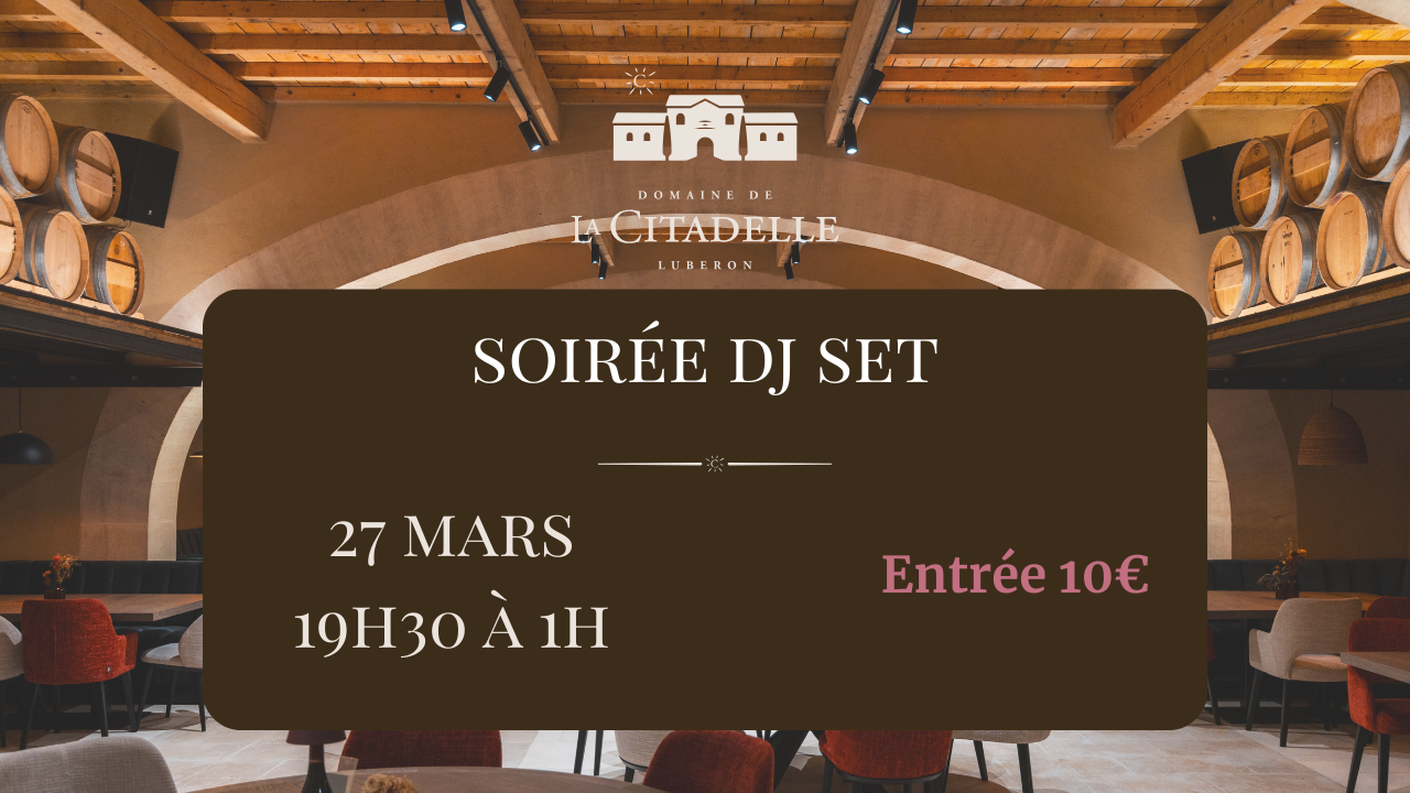 Soirée Dj set vendredi 27 mars