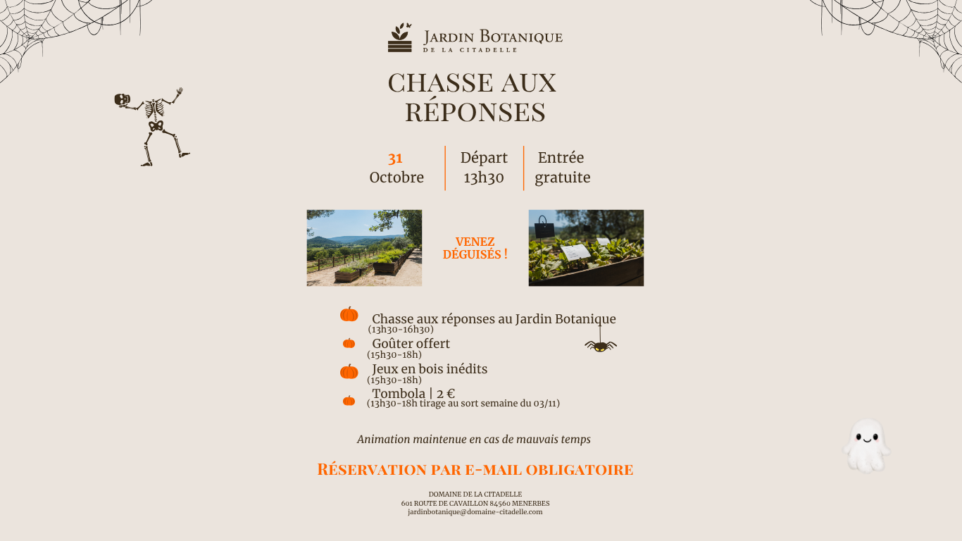 Journée Halloween au Jardin Botanique