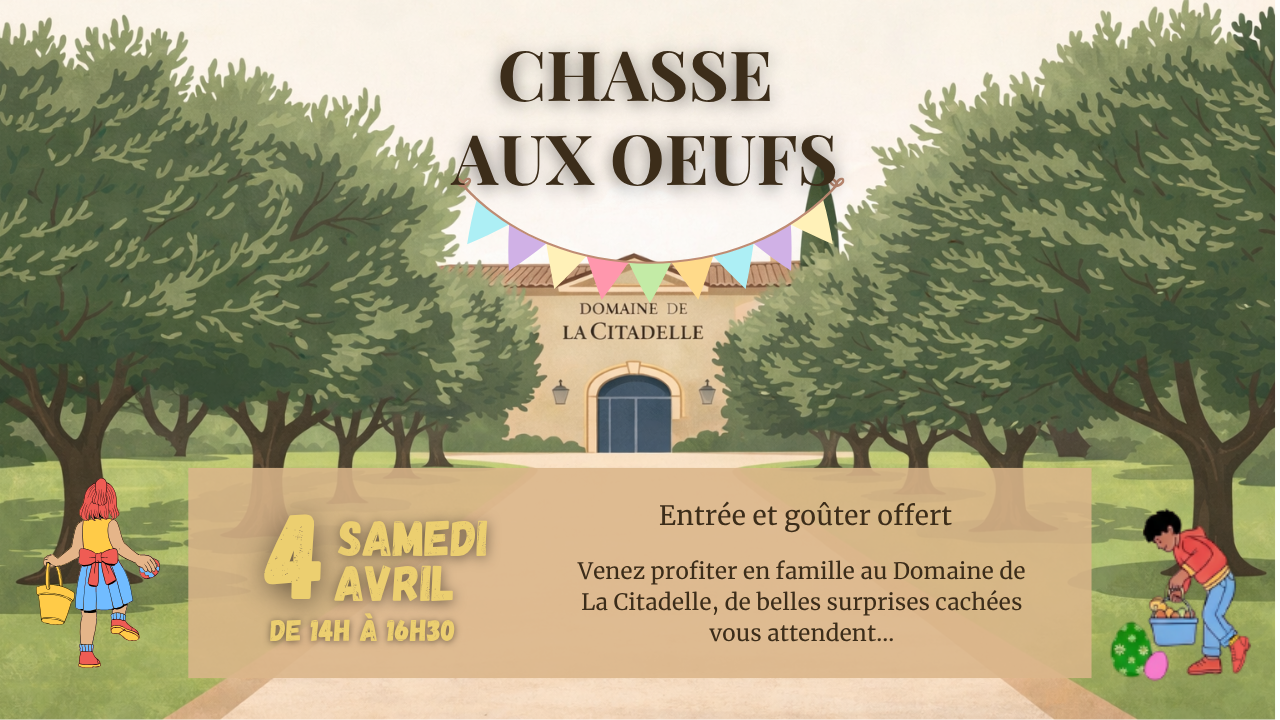Chasse aux œufs au Domaine de La Citadelle