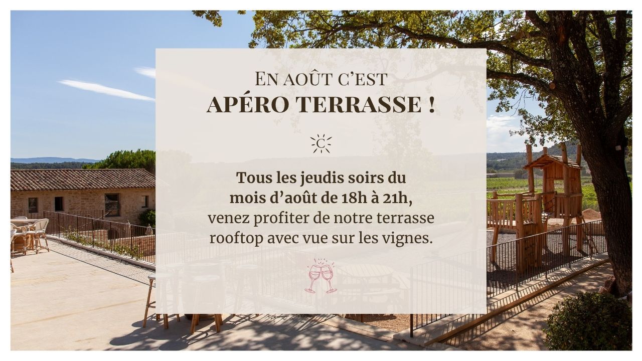 Apéro Terrasse les jeudis d'août