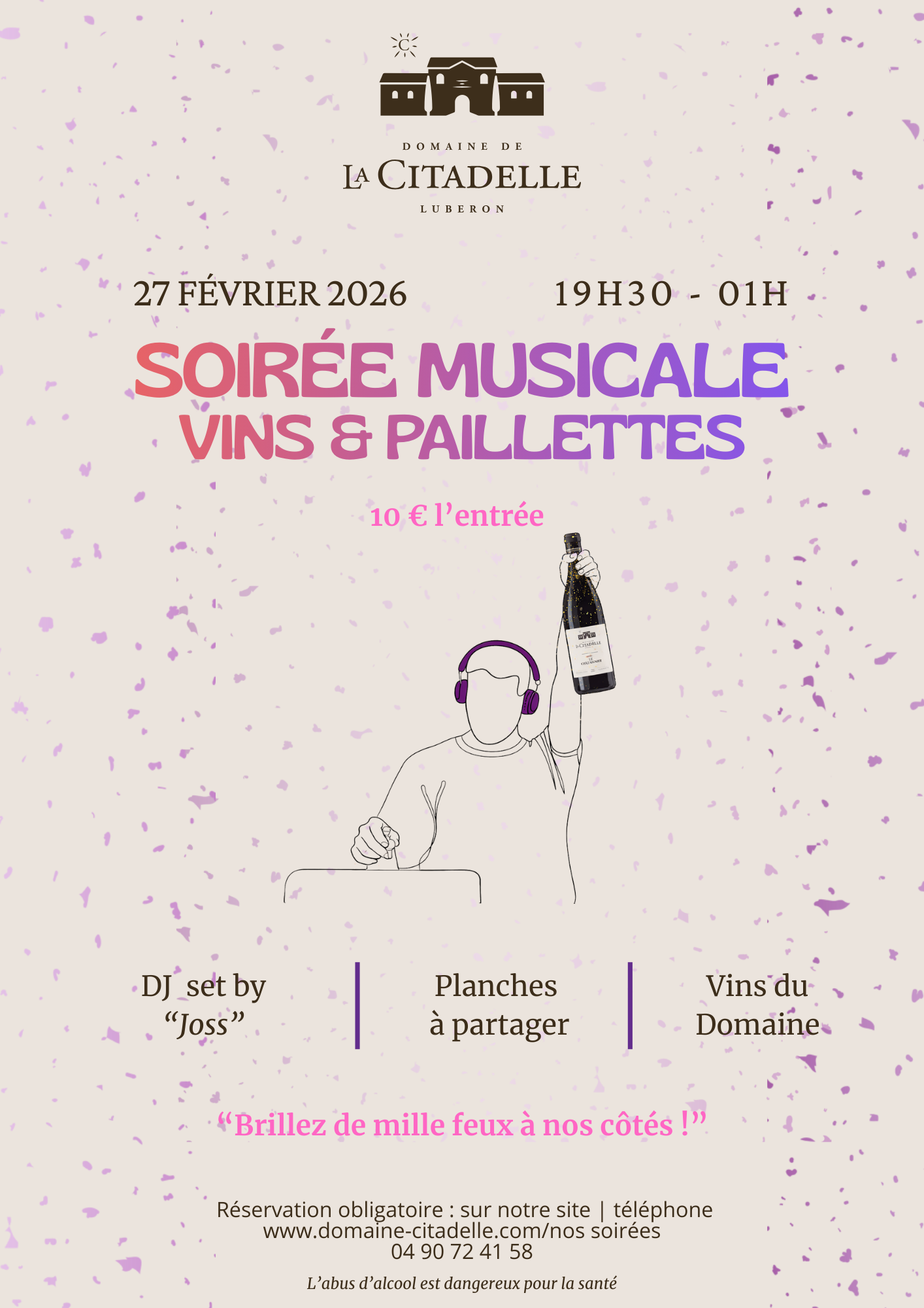 Entrée - Soirée "Vins & Paillettes"